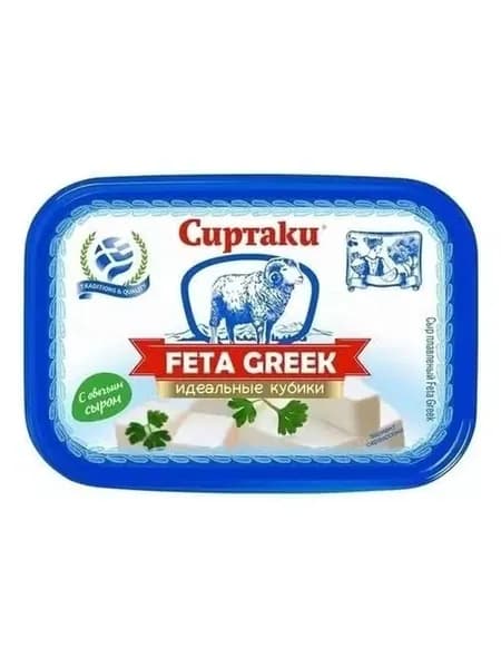 Сыр плавленный Сиртаки Feta Greek 45% БЗМЖ 200 г