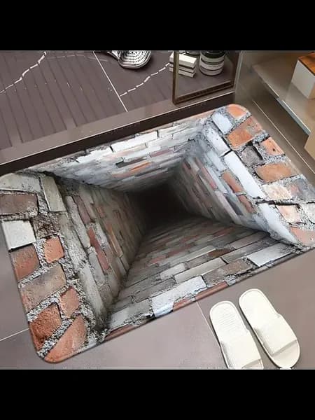 Коврик 3D для пола, влаговпитывающий, 40х60см, нескользящий