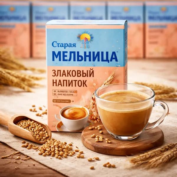 Кофейный Напиток "Старая Мельница" ячмень без кофеина 14 штук