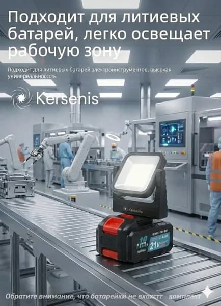 Светодиодный рабочий фонарь для электроинструментов 20-21В с регулируемой штангой, аккумуляторный, ремонтный, для строительства, кемпинга и outdoor работ