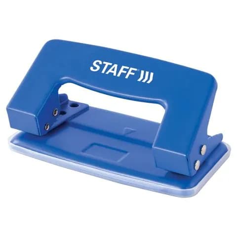 Дырокол металлический staff everyday, до 10 листов, без линейки, синий, ,(набор из 1 шт)
