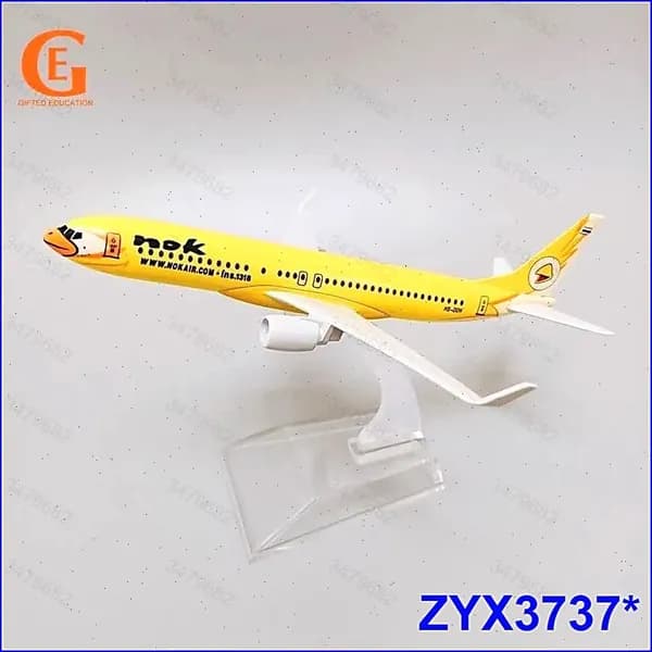 Металлическая Модель Самолета Боинг 737 Авиакомпании Таиланд Nok Air