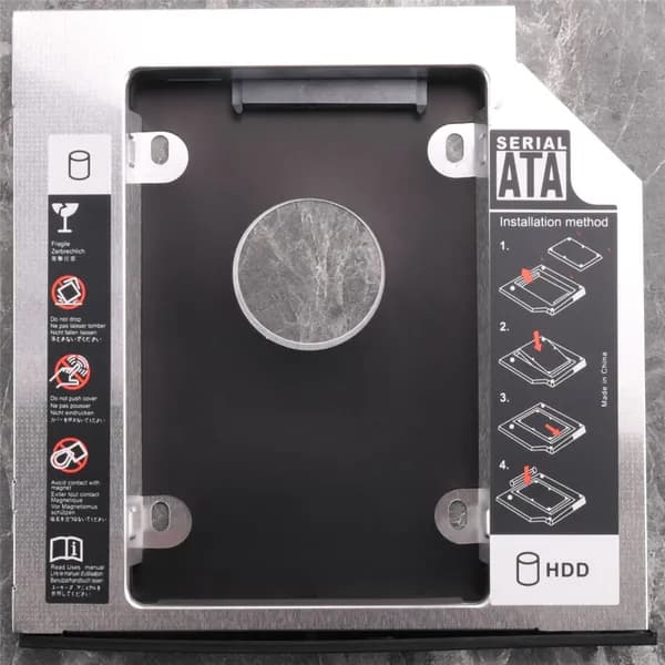 2-й жесткий диск SSD замена лотка жесткого диска для T420 T430 T510 T520 T530 W510 W520 W530, внутренний оптический модульный адаптер отсека для CD/DVD-ROM ноутбука на 2,5 дюйма 12,7 мм