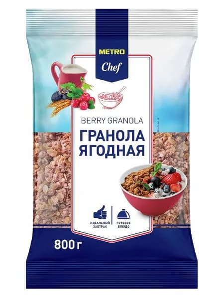 Metro Chef Гранола ягодная, 800г
