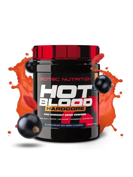 Предтренировочный комплекс Hot Blood Hardcore 375g Смородина