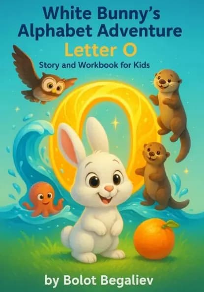 White Bunnys Alphabet Adventure Letter O Story and Workbook for Kids | Bolot Begaliev | Электронная книга