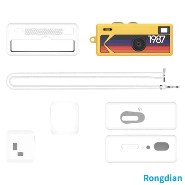 Силиконовый чехол для камеры Kodak Charmora Keychain в белом цвете