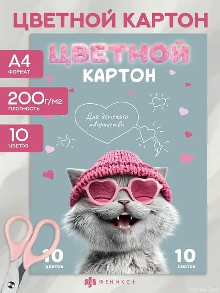 Картон A4, количество листов: 10