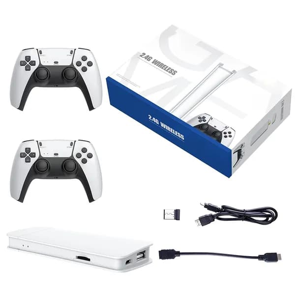 Игровая приставка M15 TV Game Stick с выходом 4K HD, игровая консоль в стиле ретро, беспроводной контроллер (64 Г )
