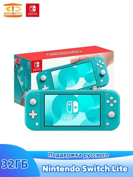 Глобальная версия Игровая приставка Nintendo Switch Lite 32 ГБ Глобальная версия Поддержка русского, Green