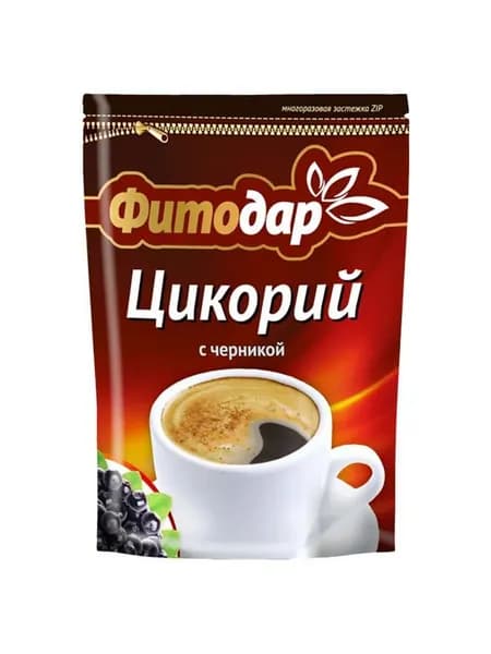Цикорий раст.дойпак zip с черникой фитодар 100г еремеевский