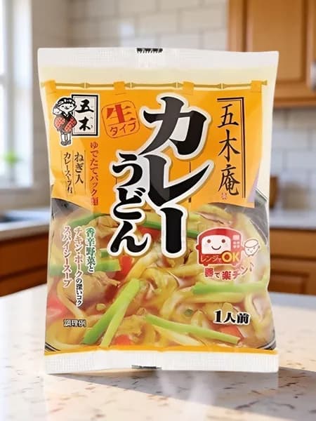 Лапша удон свежая со вкусом карри ITSUKI 225 г, Япония