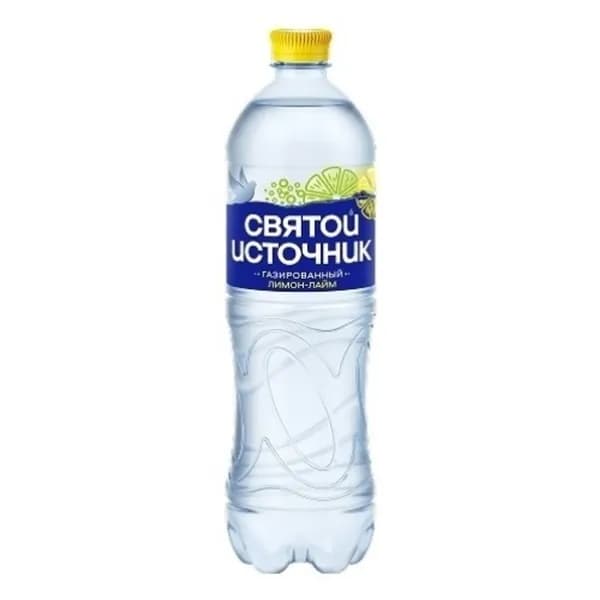 Напиток Святой Источник безалкогольный газированный со вкусом лимона и лайма 1 л