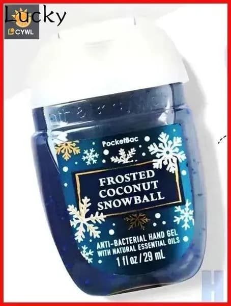 Bath & Body Works / Санитайзер для рук антисептик Frosted Coconut Snowball 29МЛ, Сладкий кокосовый ирис
