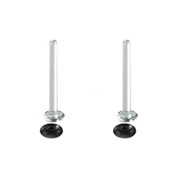 Стеклянные тоннели для ушей, Черный - 1.6mm