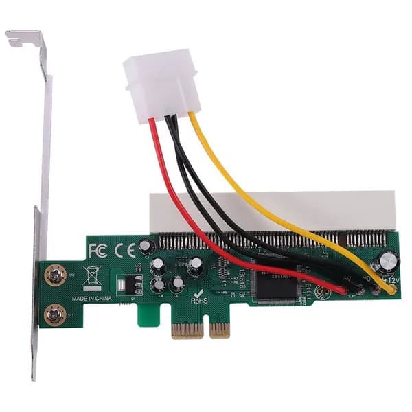 (O T P V) Карта адаптера PCI-Express совместим с PCI Слот PCI-E X1/X4/X8/X16 4-контактным кабелем питания