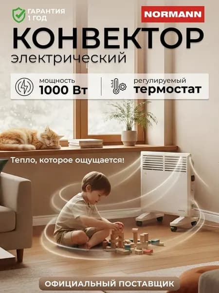 Обогреватель для дома конвекторный с термостатом ACH-102
