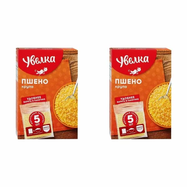 Крупа Пшено 5х80 2 пачки