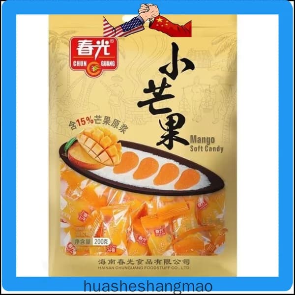 Эксклюзивные жевательные конфеты из манго 200г от Chunguang, фирменное лакомство с Хайнаня