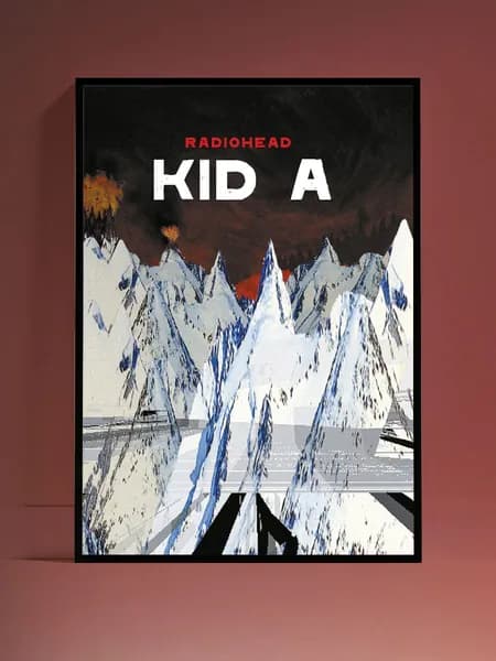 Постер на стену Radiohead Kid A без рамы (29,7х42см)