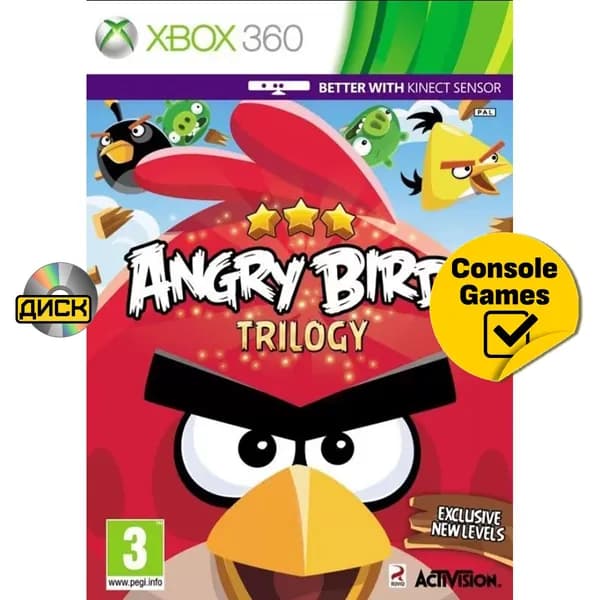 Игра Xbox 360 Angry Birds Trilogy (английская версия) (XBox 360, Английская версия)