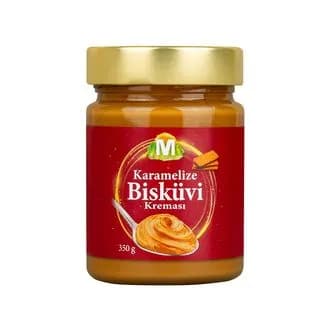 Эксклюзивная Паста-крем бисквитная карамелизированная Migros Karamelize Biskuvi 350 гр.Турция. Паста из карамельного печенья.