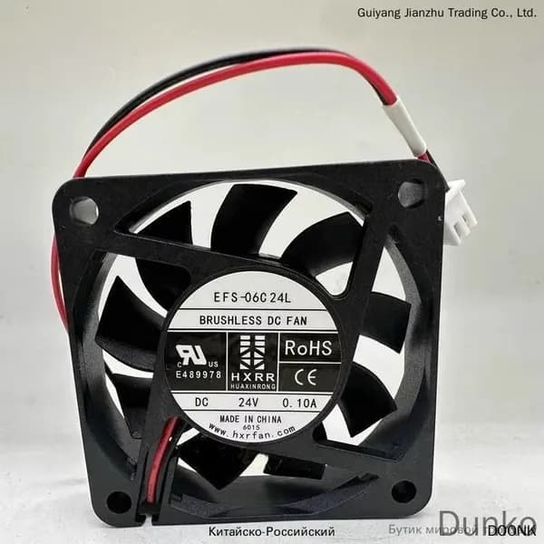 Вентилятор Охлаждения EFS-06C24L DC24V 0.10A 6CM 60*15MM Подходит Для Преобразователей Частоты