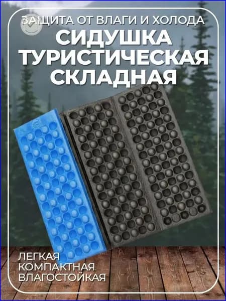 Коврик туристический, складной Синий