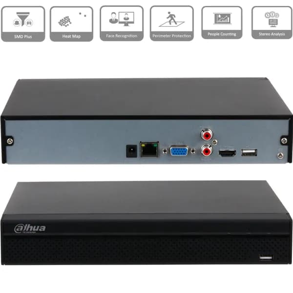 Dahua DH-NVR4116HS-4KS3 - 16 канальный видеорегистратор IP для камер видеонаблюдения, NVR регистратор сетевой 4K и H.265+