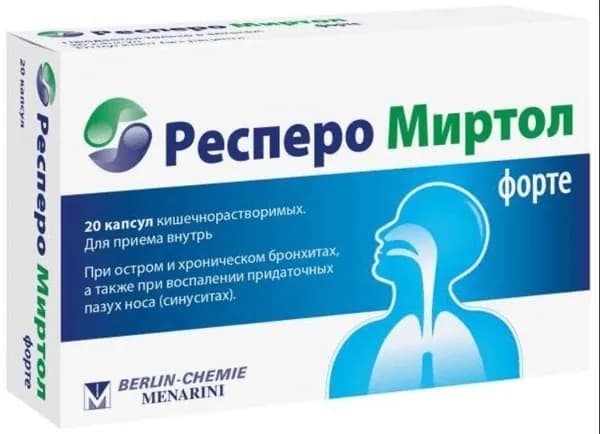 Респеро Миртол форте капсулы 300мг 20шт