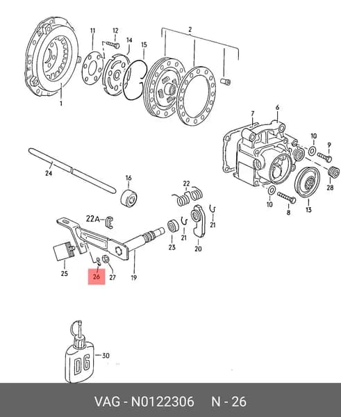 Porsche N0122306 Шайба