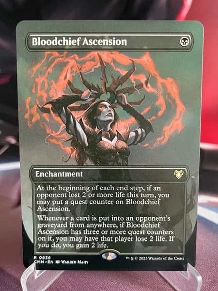 Магия сбора прокси-карт Высококачественные нефольговые карты Bloodchief Ascension CMM #636