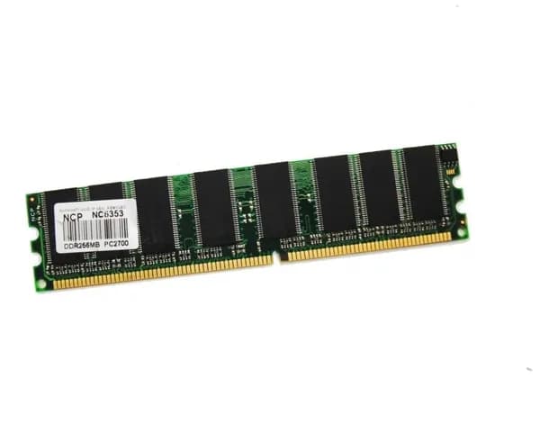 Оперативная память DDR, 333 МГц, 1 x (256Mb DDR1 [PC2-2700 333Mhz DDR1 DIMM])