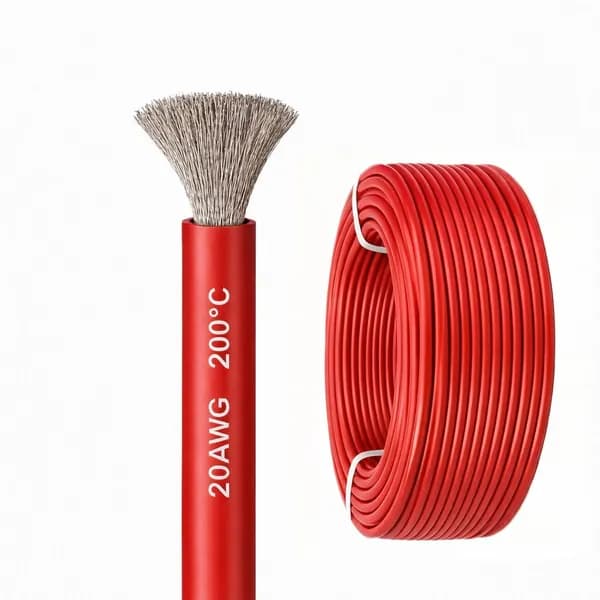 Силиконовый медный провод 20 AWG красный (1 метр)