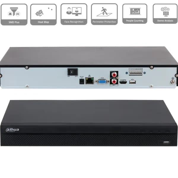 Dahua DH-NVR4208-4KS3 - 8 канальный видеорегистратор IP для видеонаблюдения, NVR регистратор сетевой, 4K и H.265+