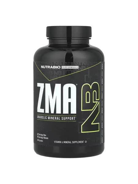 Пищевая добавка ZMA, для восстановления мышц, с Цинком+ магнием, 180 капсул