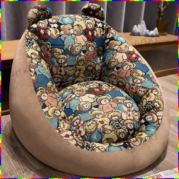 Прямой диван 55х50х50 см,коричневый