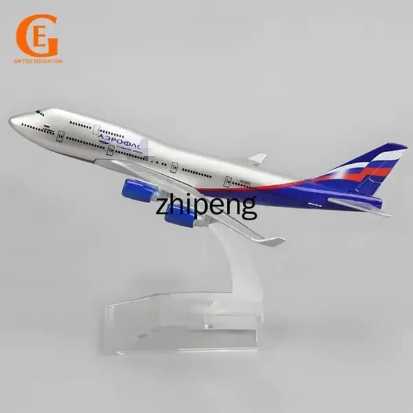 Модель Самолета Боинг 747 Аэрофлот С Подставкой, Aeroflot Boeing 747, Российская Авиация, Коллекция Для Любителей Авиации