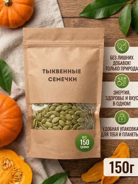 Тыквенные семечки очищенные 150г