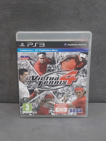 Игра Virtua Tennis 4 (PlayStation 3, Английская версия)