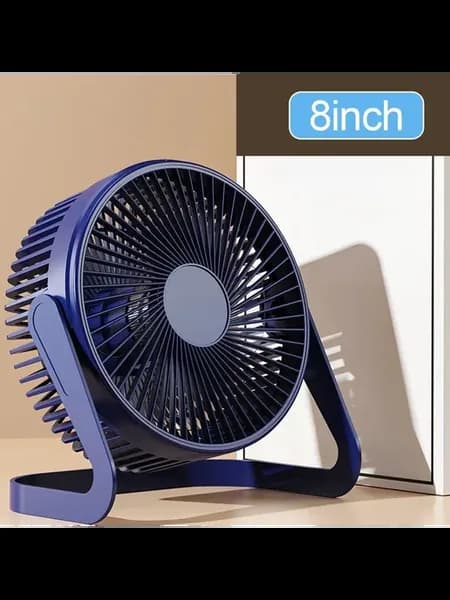 USB настольный вентилятор 5 дюймов белый 5 inch-Black