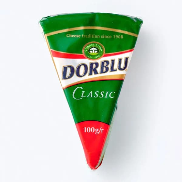 Сыр с голубой плесенью 50% 100 г, Dorblu, треугольник