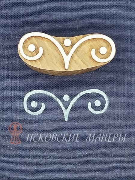 Штамп этно для набойки по ткани, для глины, кожи, бумаги