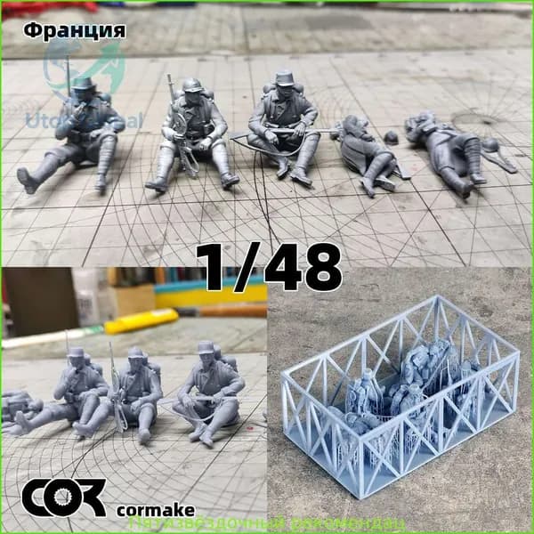 Cor 1/48 сборная модель солдат