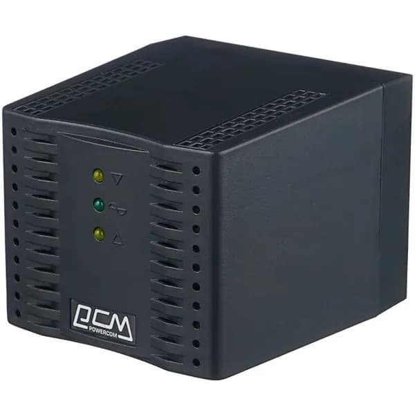 Стабилизатор напряжения Powercom Voltage Regulator, 1200VA, Black