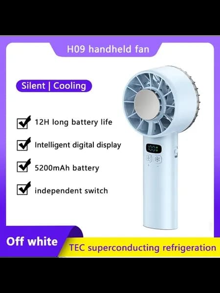 Портативный вентилятор с LED дисплеем H09-B