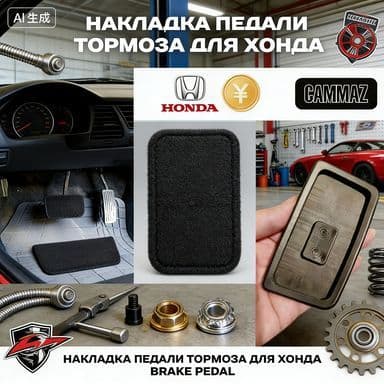 Накладка Педали Тормоза для Хонда/Honda,1шт,черный,Резиновый материал