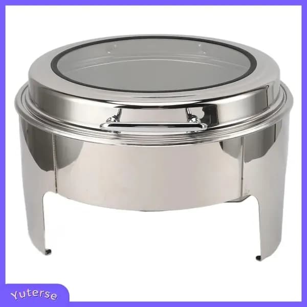 Круглая жаровня из нержавеющей стали Круглая миска для еды