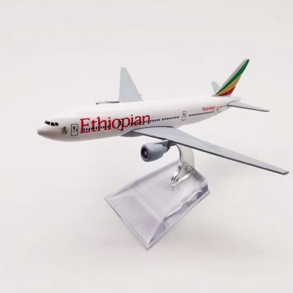 Металлическая модель самолета Boeing 777 Ethiopian Airlines