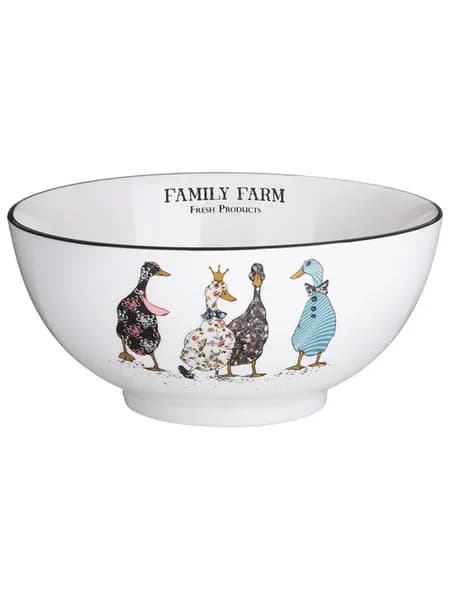 Салатник фарфоровый "Family Farm", 20.5х9.5 см
